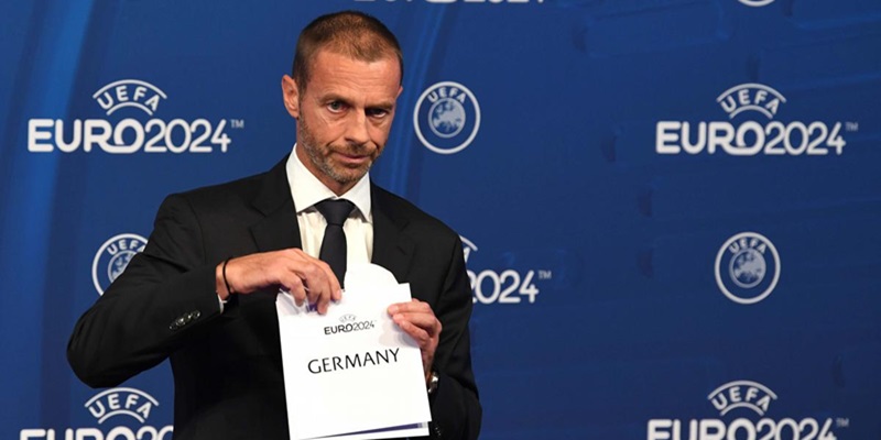 Lá thăm xác định đội chủ nhà Đức nằm ở bảng A của VCK Euro 2024