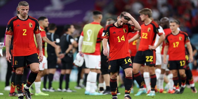 World Cup 2022 chứng kiến việc đội tuyển Bỉ bị loại ngay từ vòng bảng
